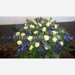 (afbeelding voor) Rouwstuk 26 wit blauw