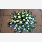 (afbeelding voor) Rouwstuk 21 wit blauw